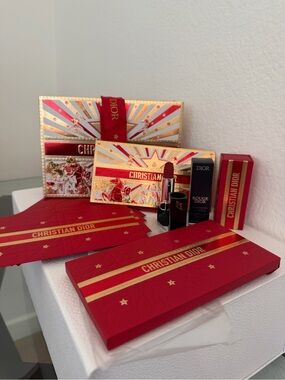 Dior 2026 Lunar New Year Money Envelopes and Rouge Dior Icone Velvet Bundle NIB